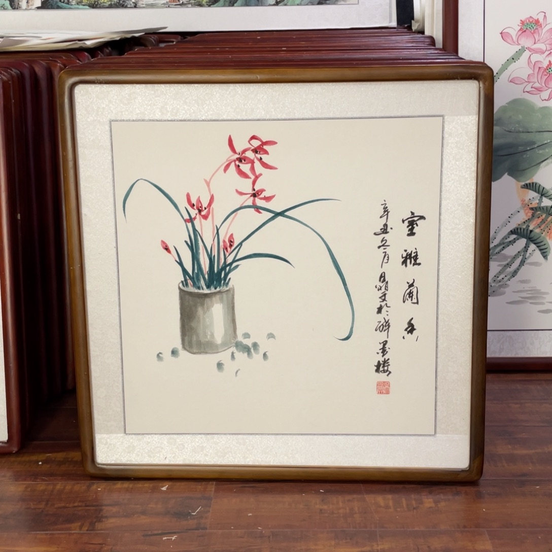 国画带框尺寸63*63厘米