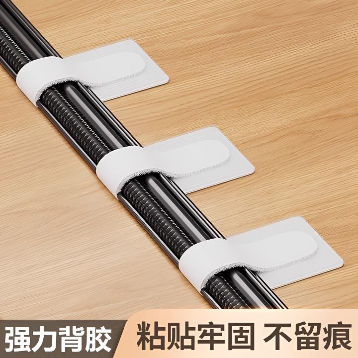 理线器数据线收纳神器电脑桌面束线魔术贴扎带走线电线网线固定器