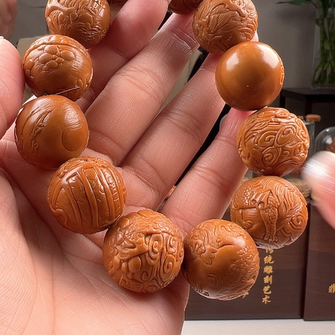 橄榄核手串/手链润*橄榄核雕橄榄核