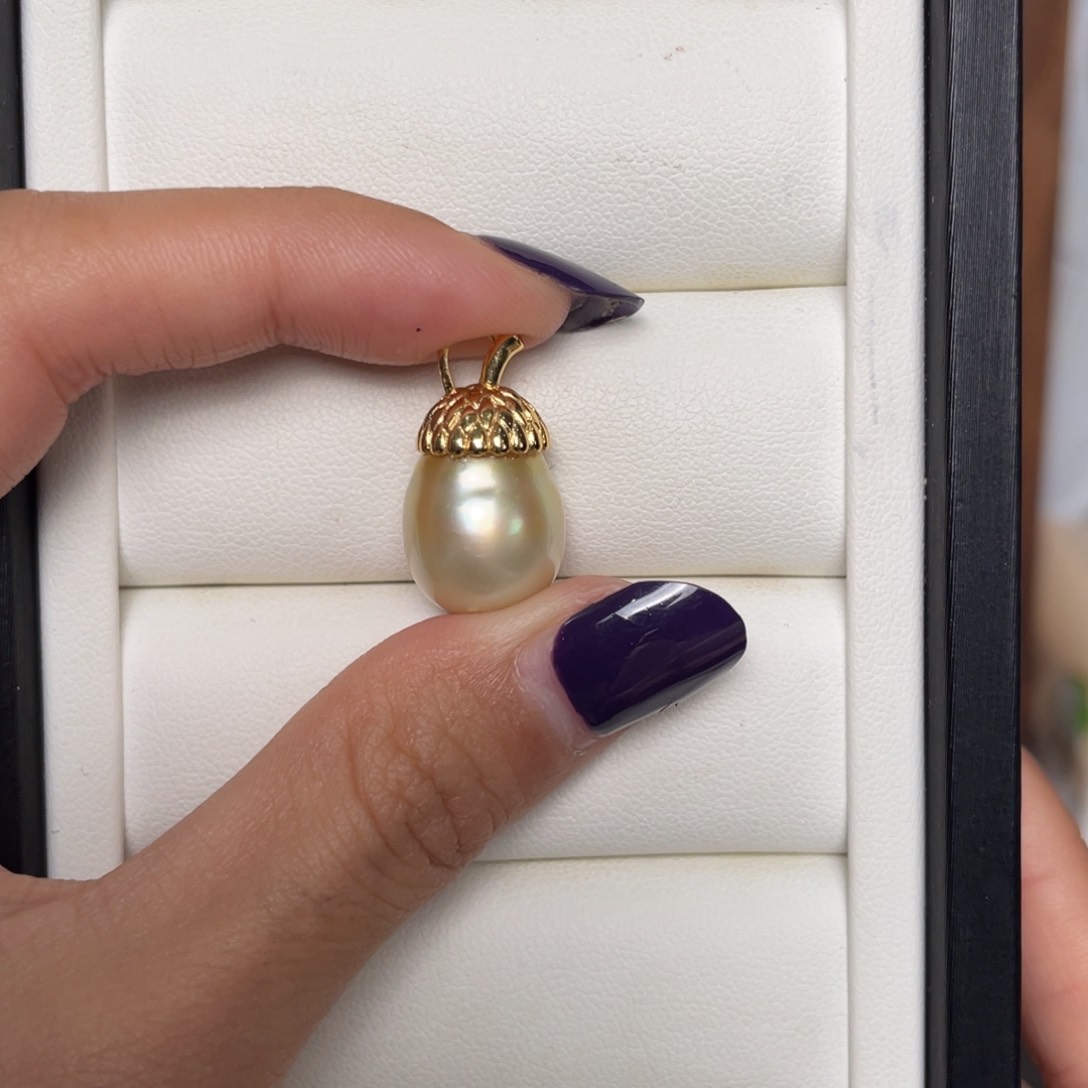 海水珍珠颈饰银S925镶嵌