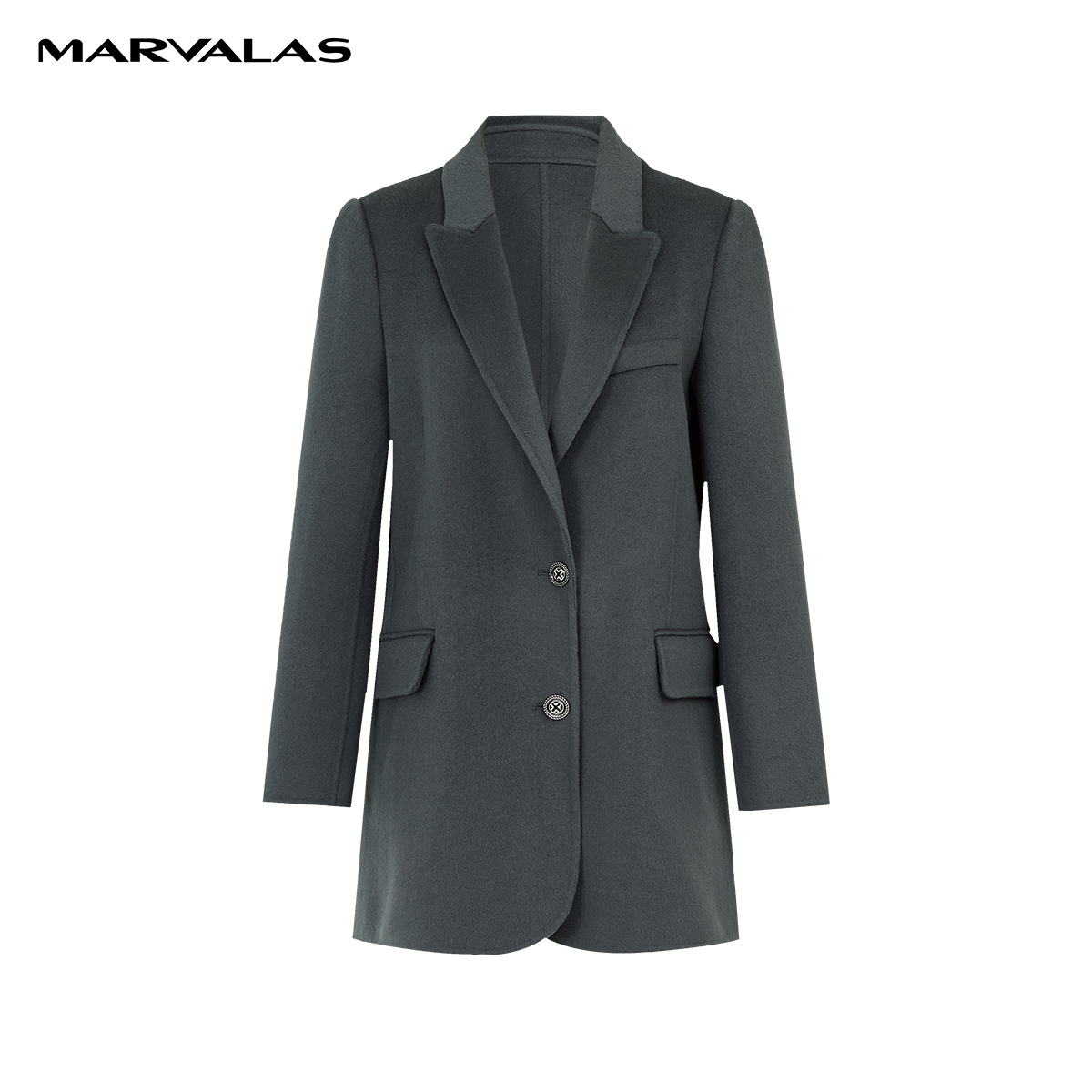 【小熊专属】曼德诗全羊毛毛呢外套冬双面呢大衣M426302870