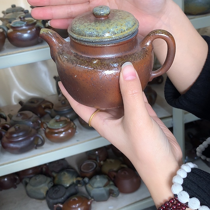 紫砂茶壶纯自然柴烧