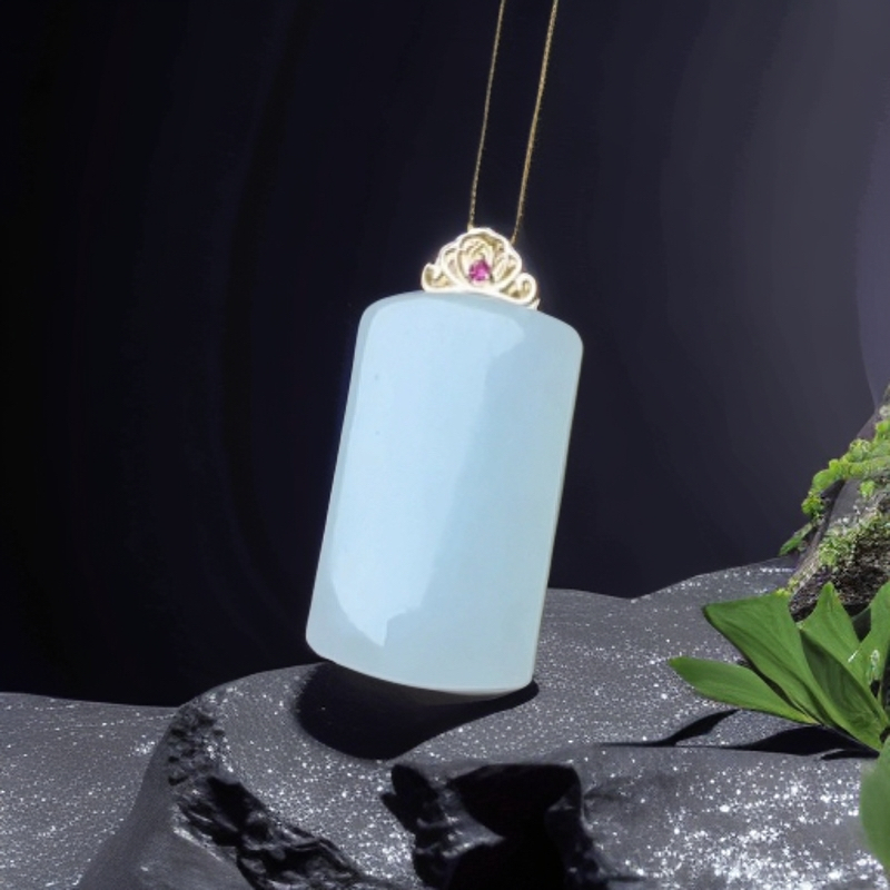 【新人福利】和田玉白色时尚百搭素款气质玉坠（多样性拍一发一件）