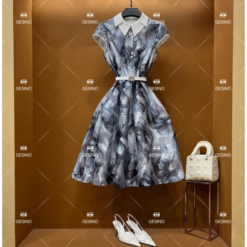 【M】春夏优雅百搭时尚中国风女装连衣裙GS-53055