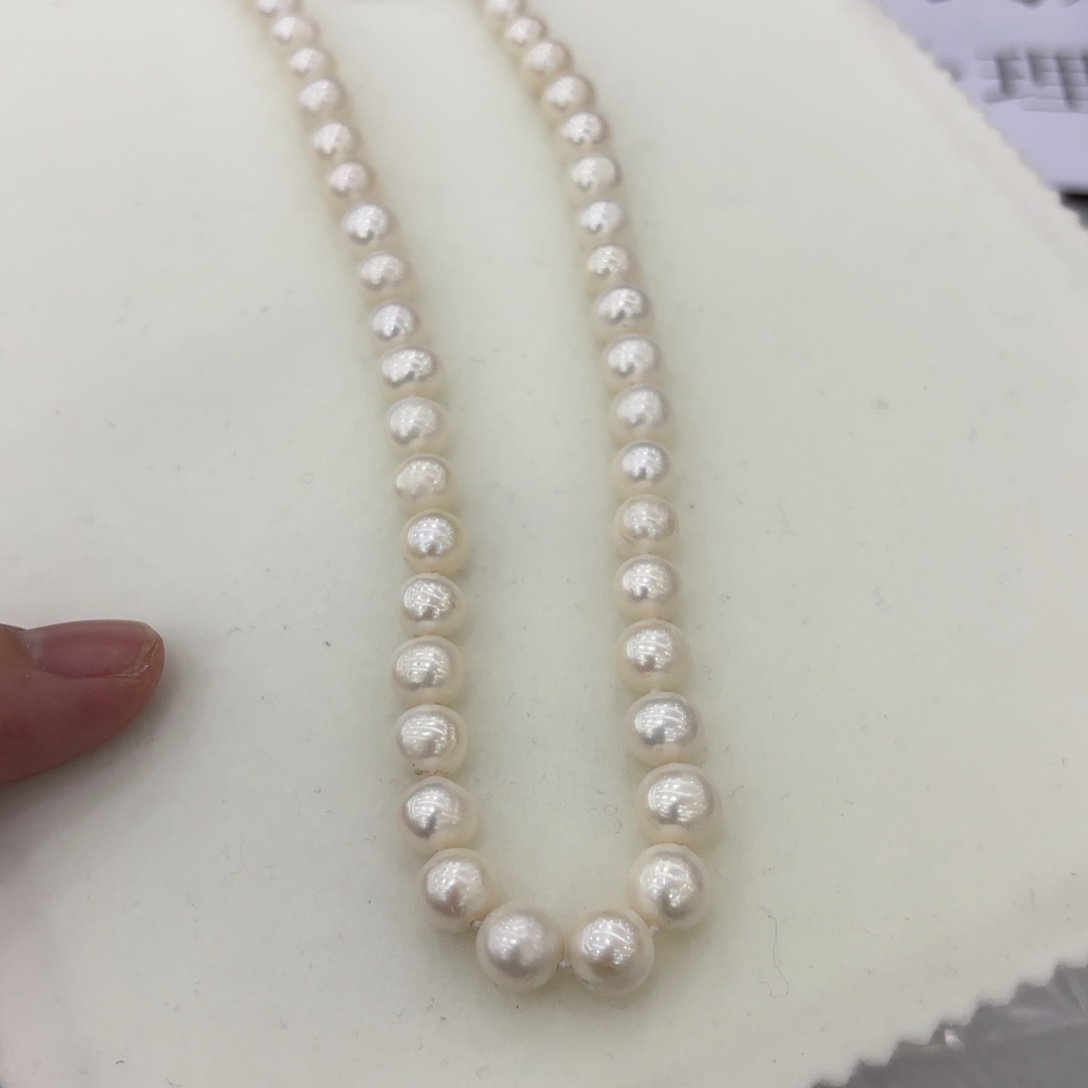 淡水珍珠颈饰银S925镶嵌602