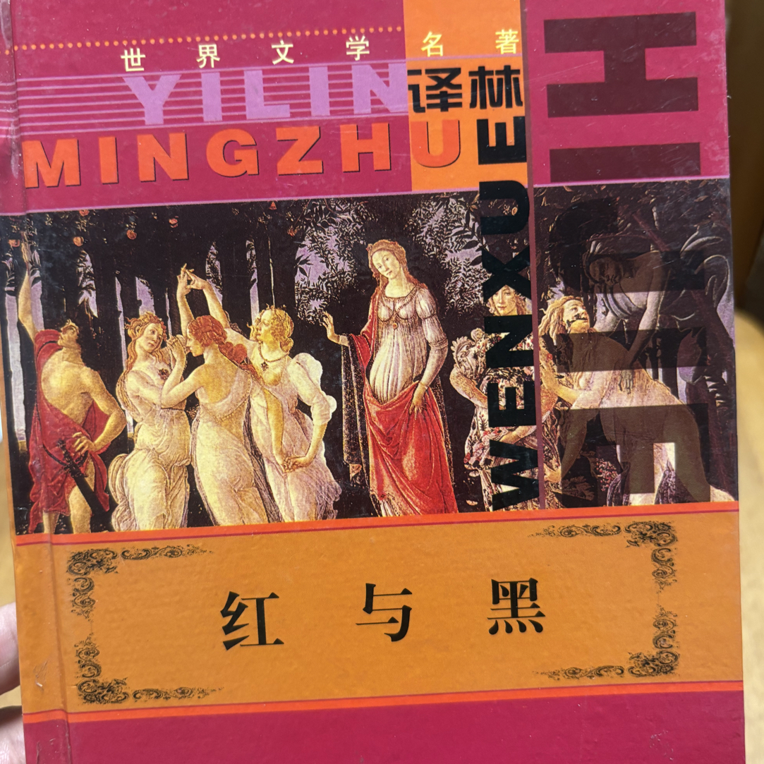 8新  红与黑精装版，世界文学名著，二手书籍品相如图，实物拍摄