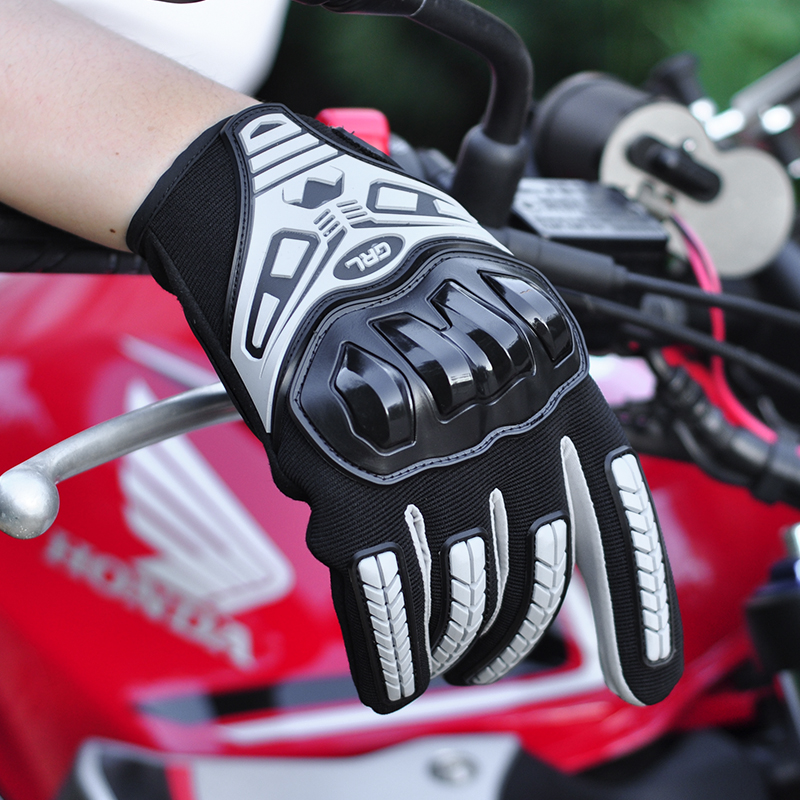 摩托车手套夏季男防滑透气防摔触屏骑士防摔耐磨机车手套男士