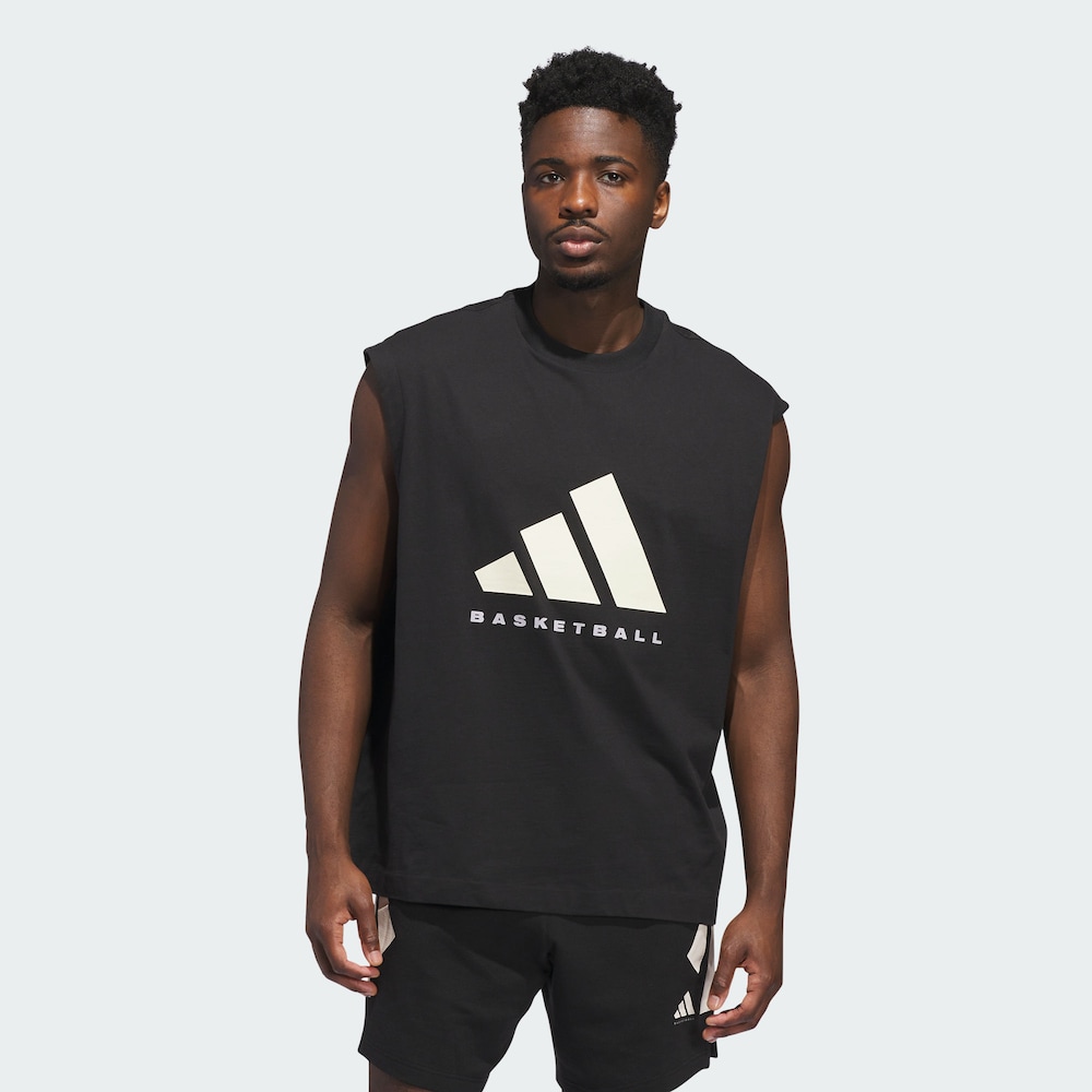 【滔搏联动】adidas阿迪达斯中性ADI BB SL TEE运动背心 JX5586
