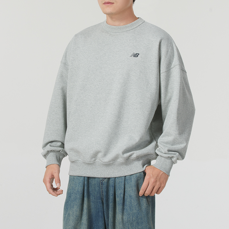 【达人专属】New Balance新款男毛圈套头衫休闲运动卫衣 AMT44322
