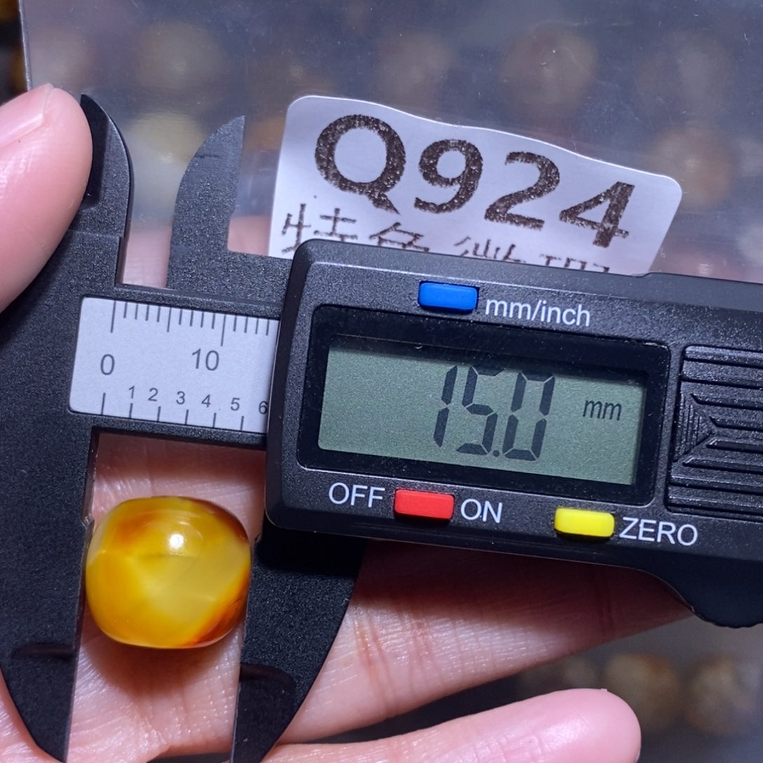 小***）金珀18K金镶嵌裸石未镶嵌琥珀蜜蜡裸石