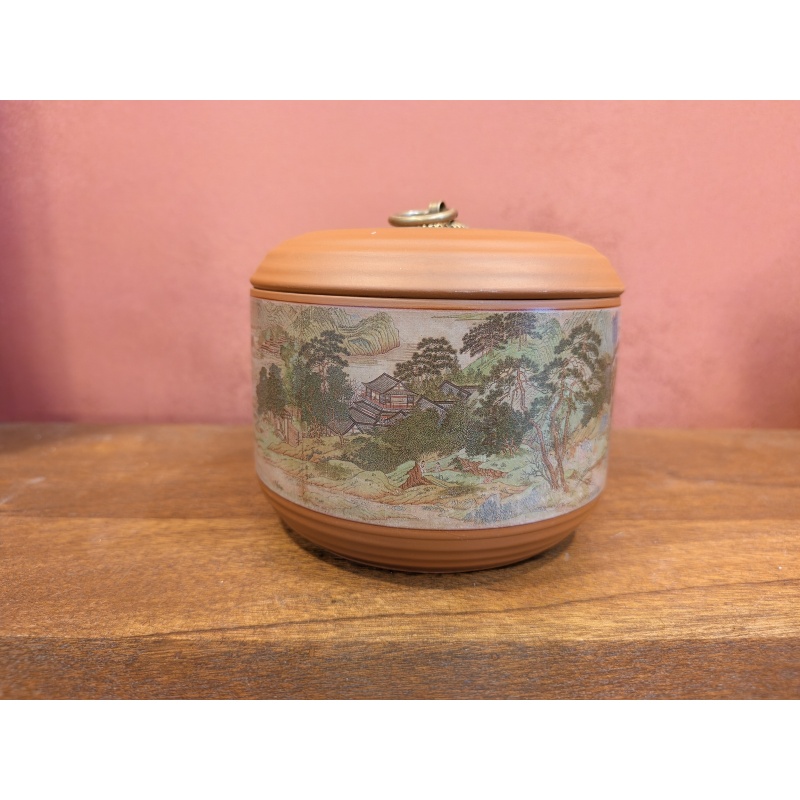 富春山居图罐茶叶罐-4410