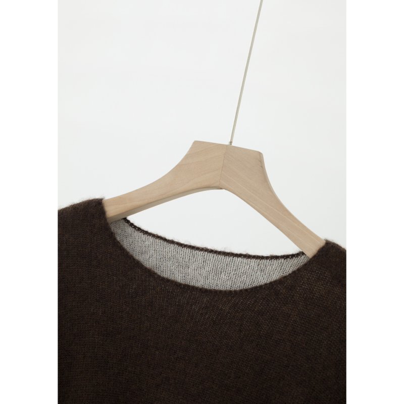 真两件层次秋冬圆领长袖针织衫ZZS4J1002