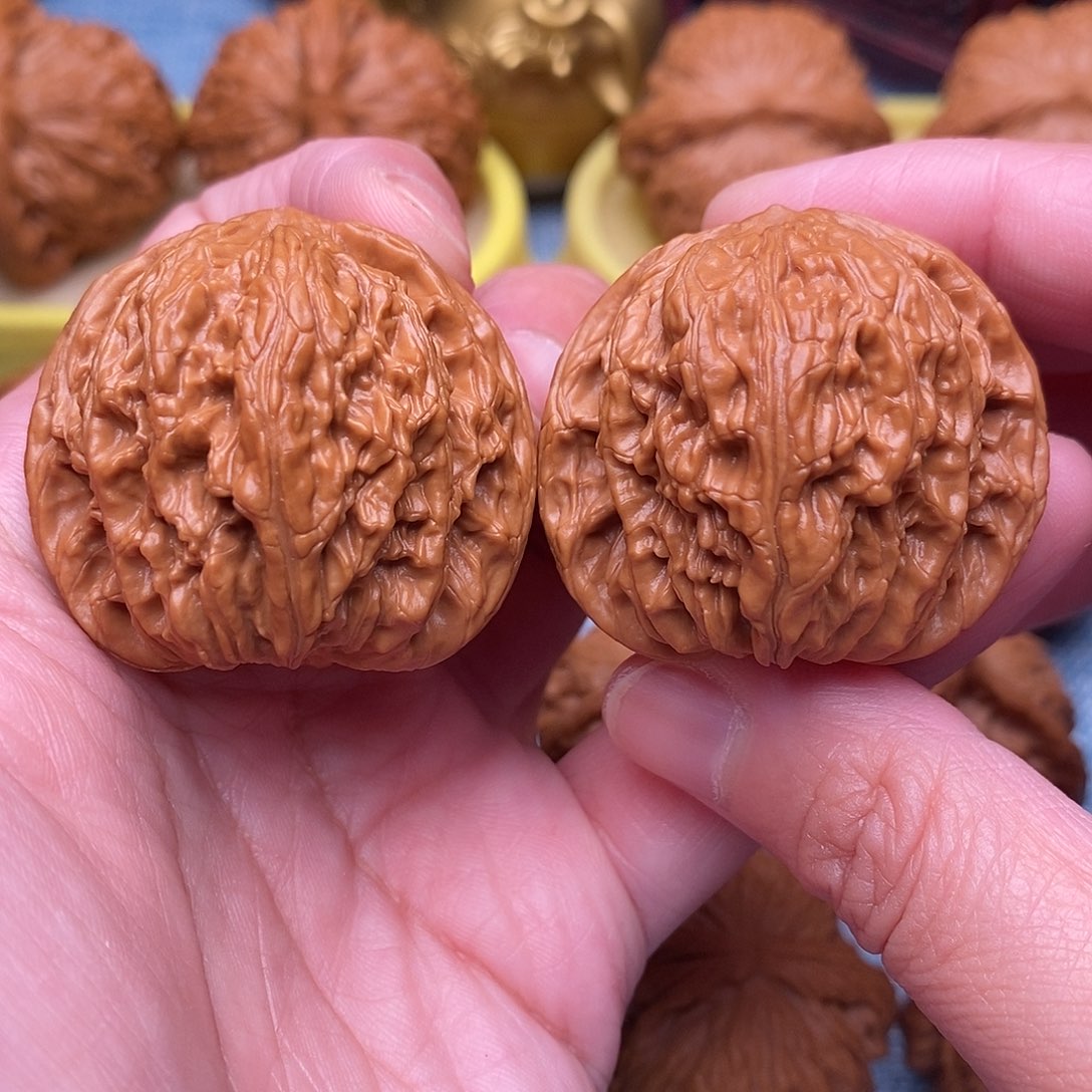 把件文玩核桃全品毕业山地正磨38.9尺