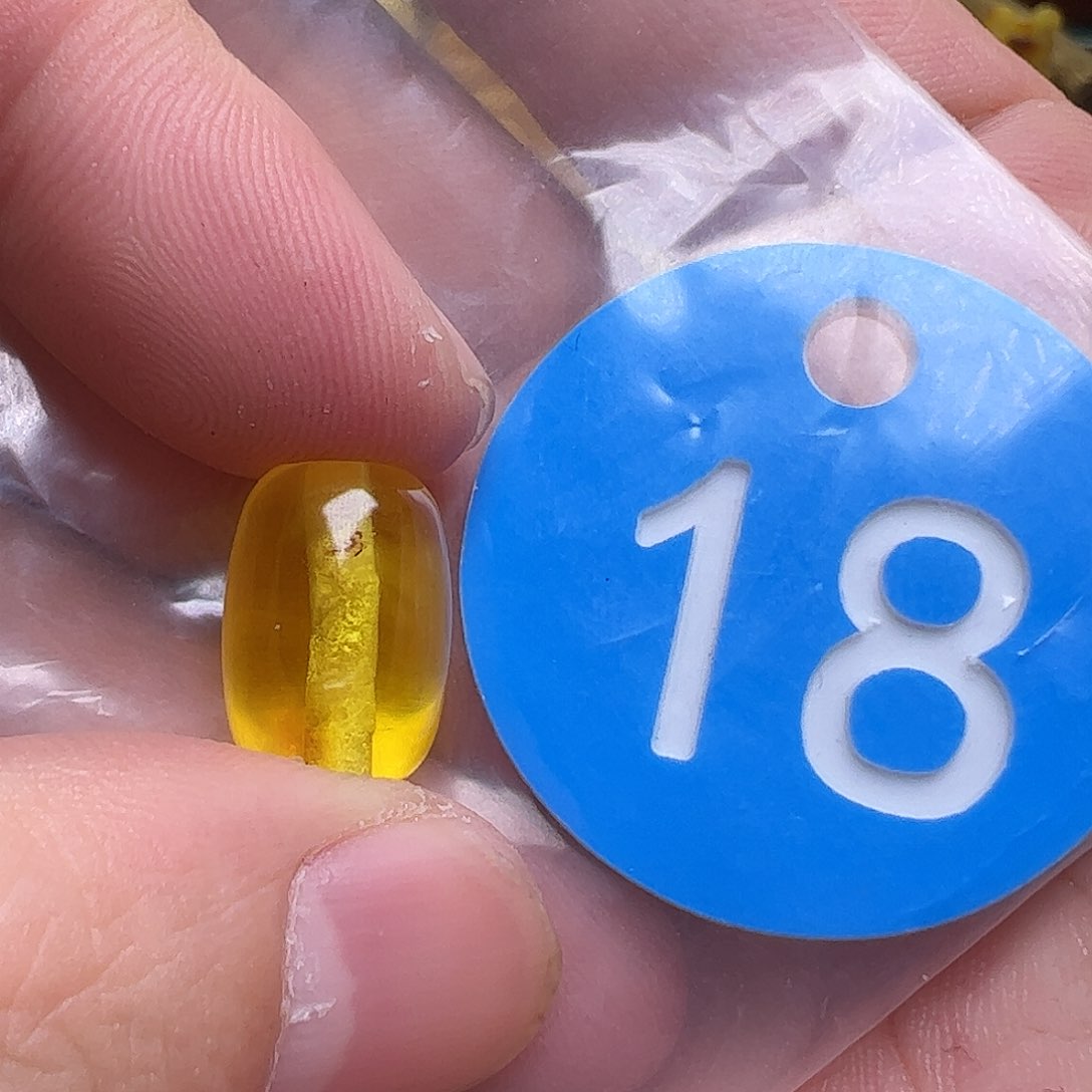 蜜蜡未镶嵌珠宝奇石11mm微花粉