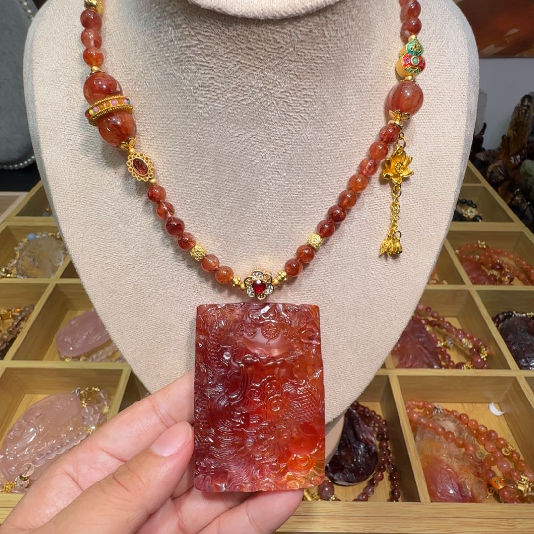 未镶嵌水晶颈饰九尾狐