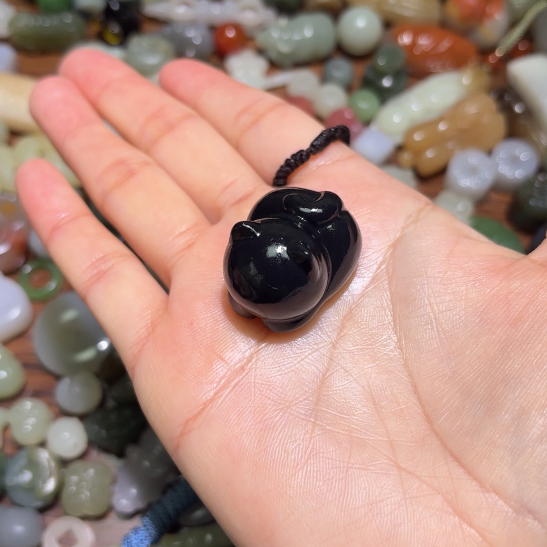 和田玉珠宝半成品未镶嵌晨*