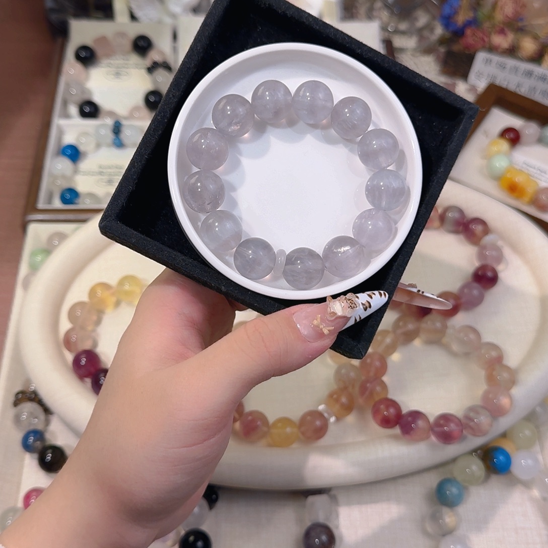 水晶手链合金天然水晶手串多样性发其一