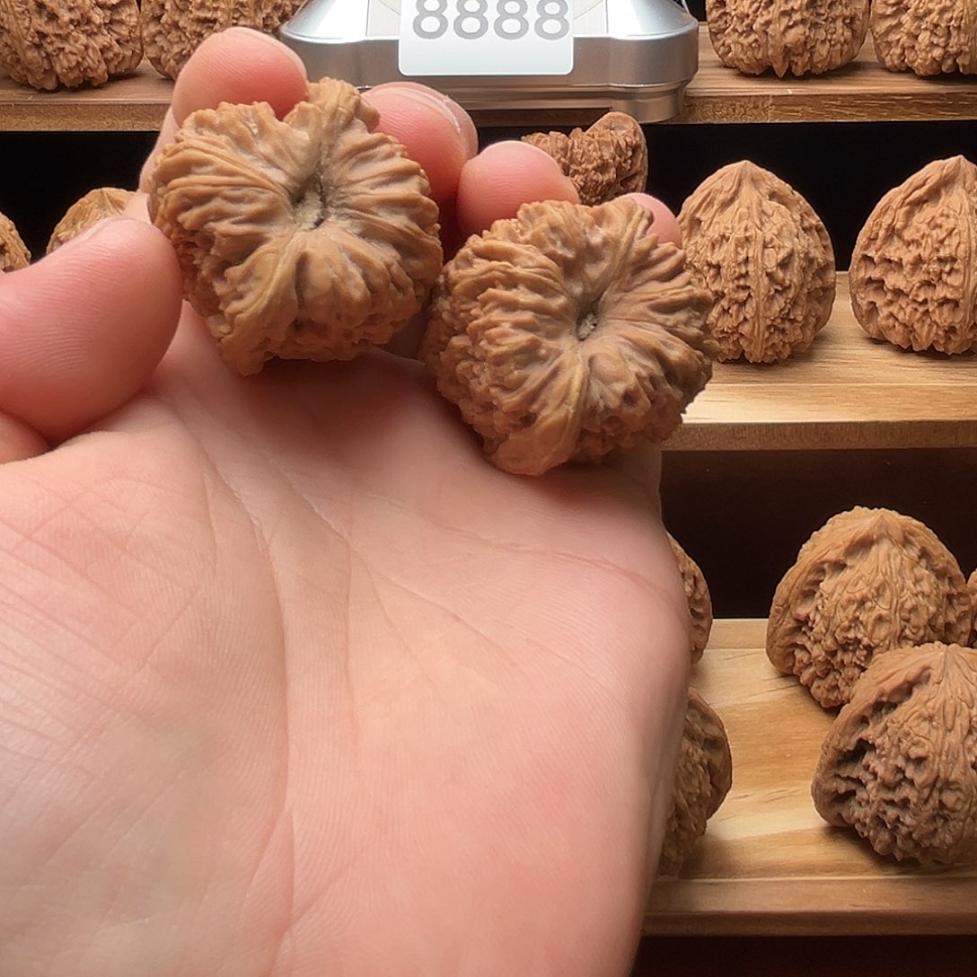 文玩核桃吊坠凹底