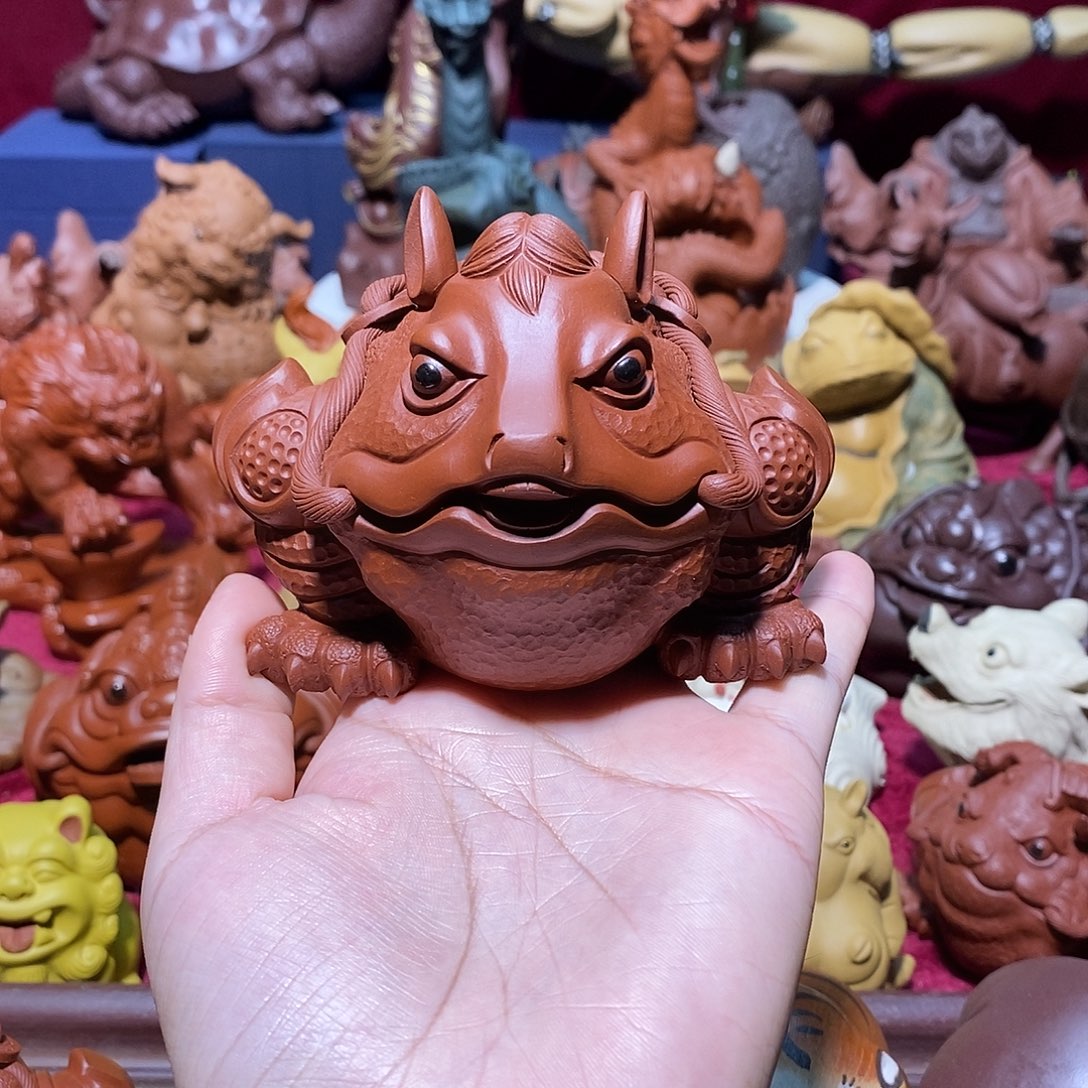 紫砂茶宠宜兴紫砂马蟾
