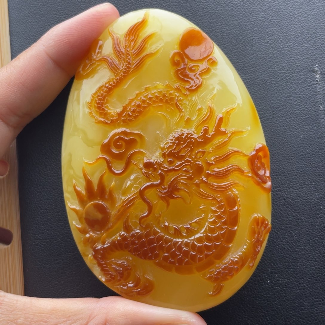 琥珀未镶嵌颈饰天然琥珀蜜蜡