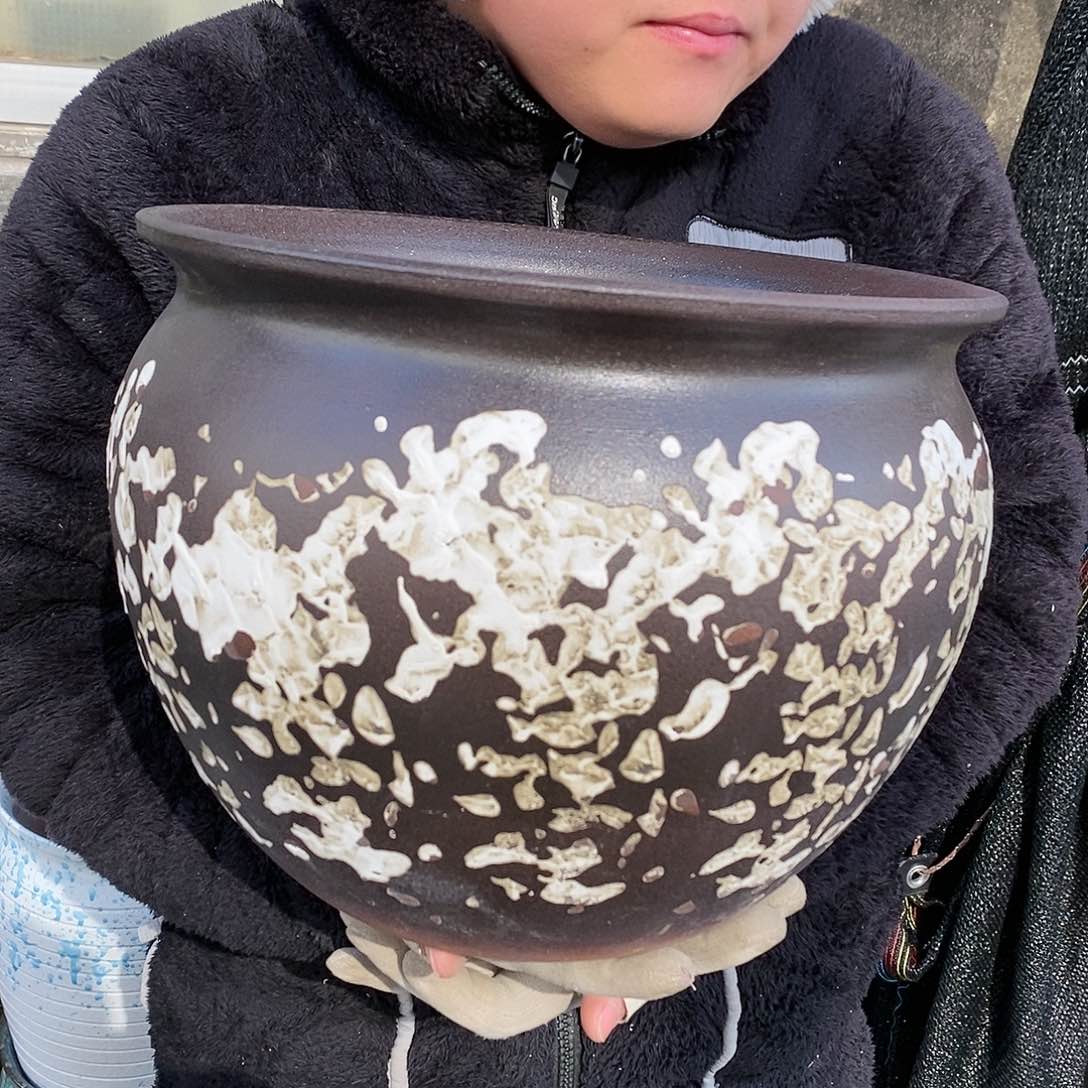 紫砂花盆正品口30高24