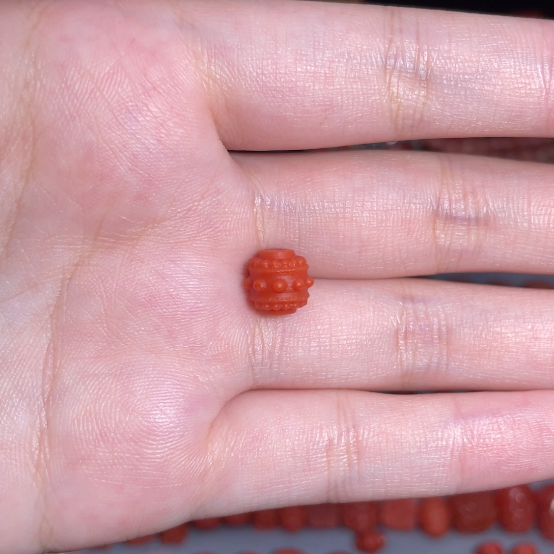 南红玛瑙转经筒9mm未镶嵌