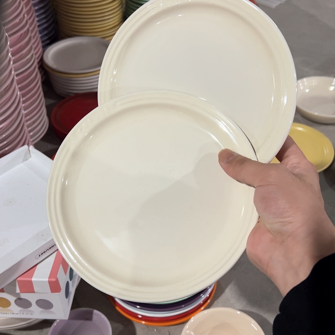 陶瓷 小牛排 奶白色2个个