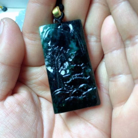 翡翠颈饰未镶嵌天然缅甸翡翠a货