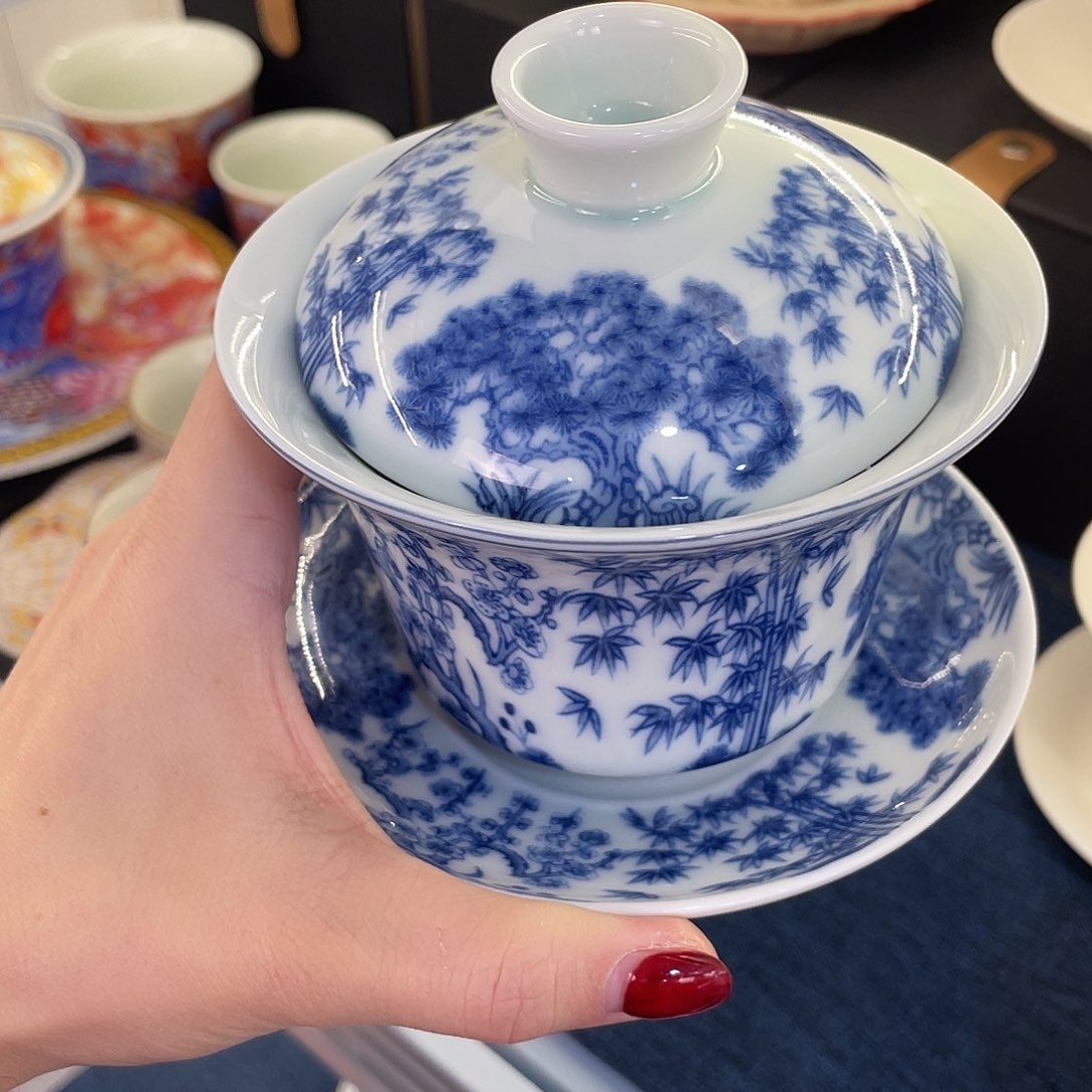 陶景德陶瓷盖碗茶具