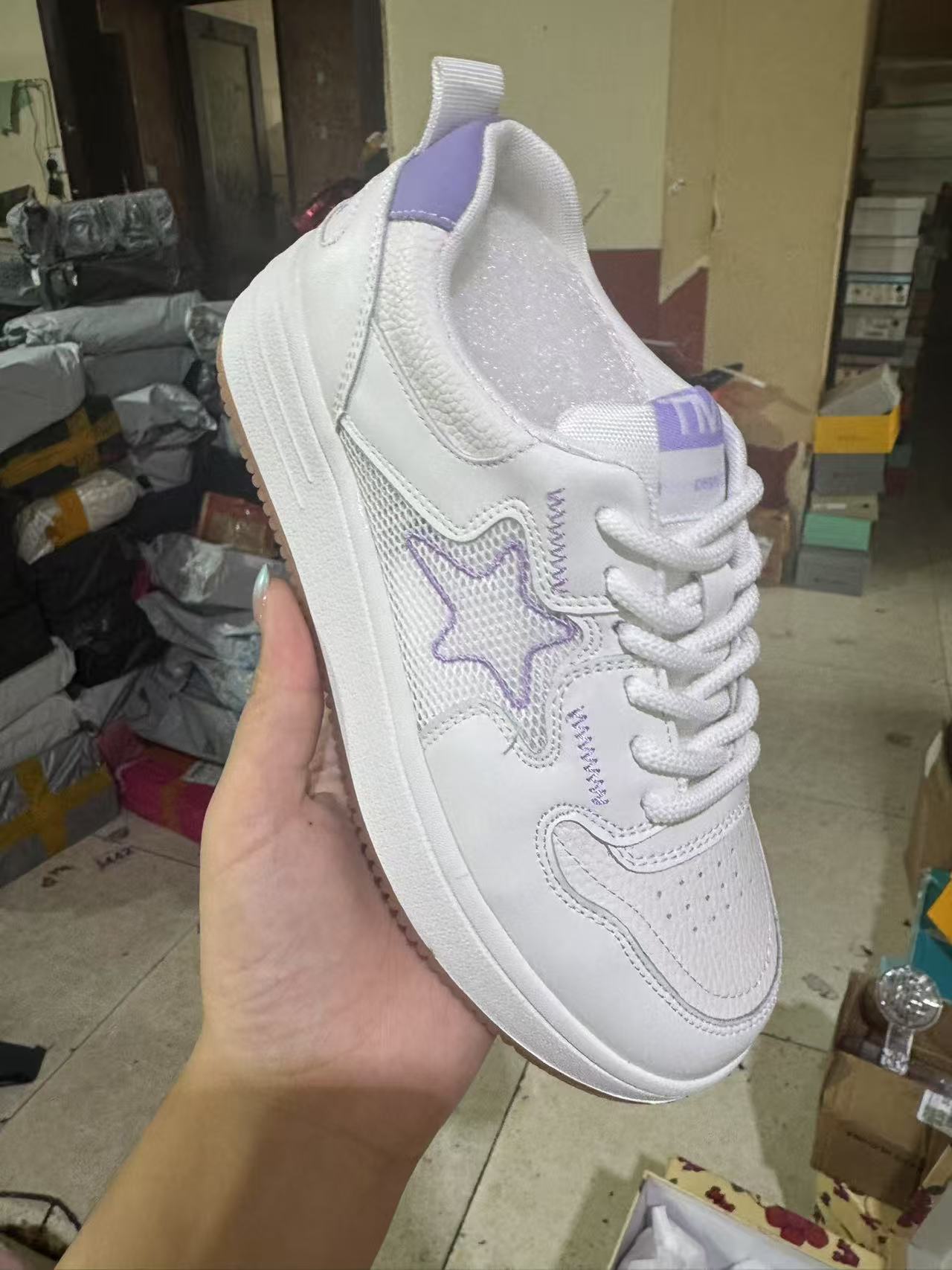 B-407 夏季新款舒适百搭网纱板鞋99637041