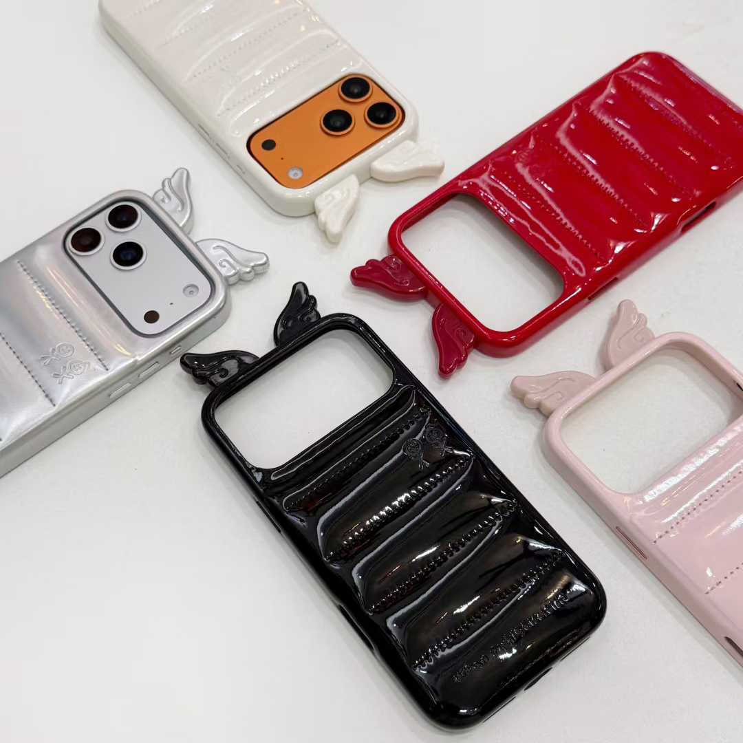 Soybabe 皮质羽绒服天使翅膀手机壳高级秋冬适用iphone17Promax16