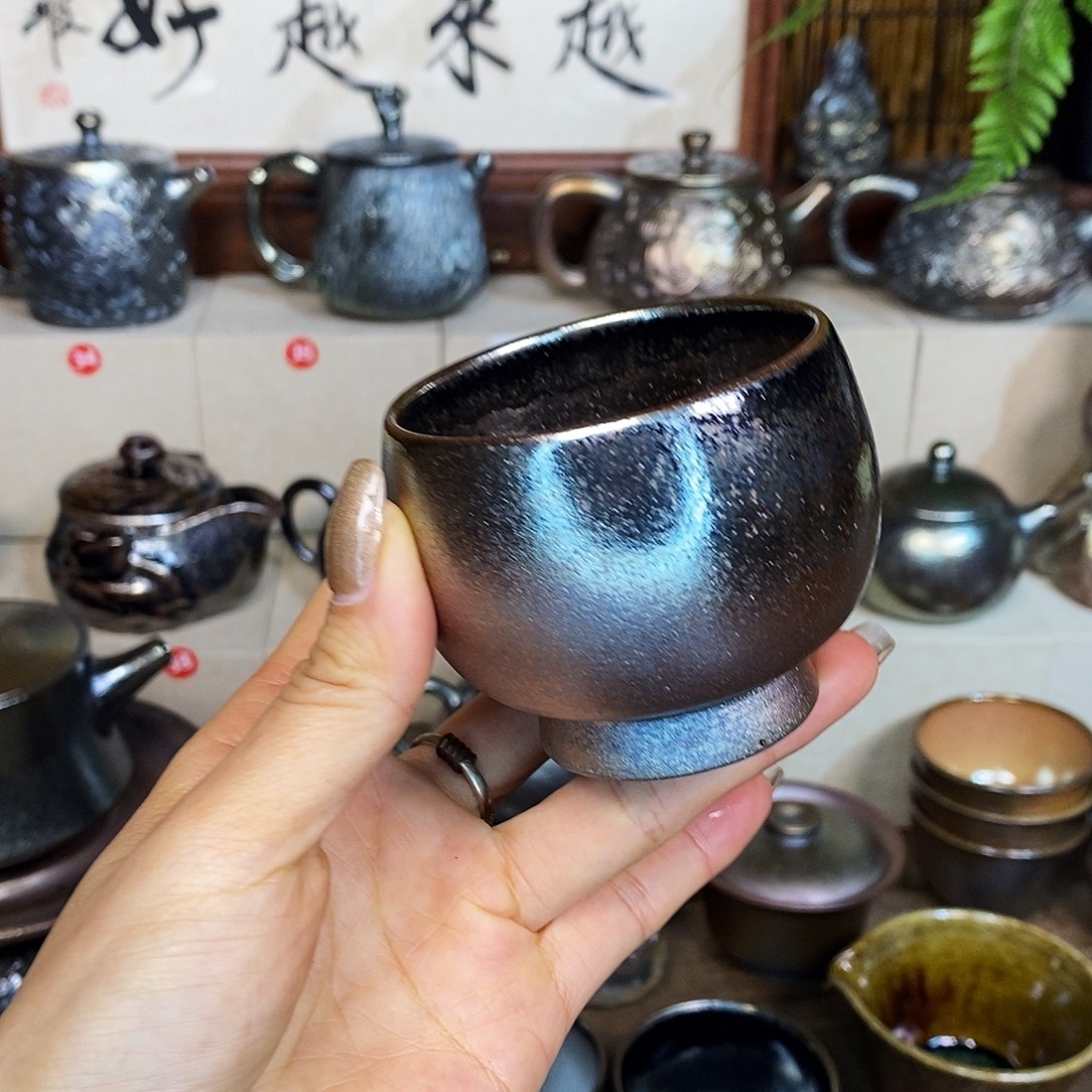 随****杯云南建水紫陶柴烧杯子