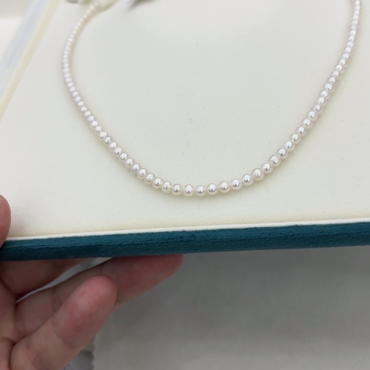 淡水珍珠颈饰银S925镶嵌600