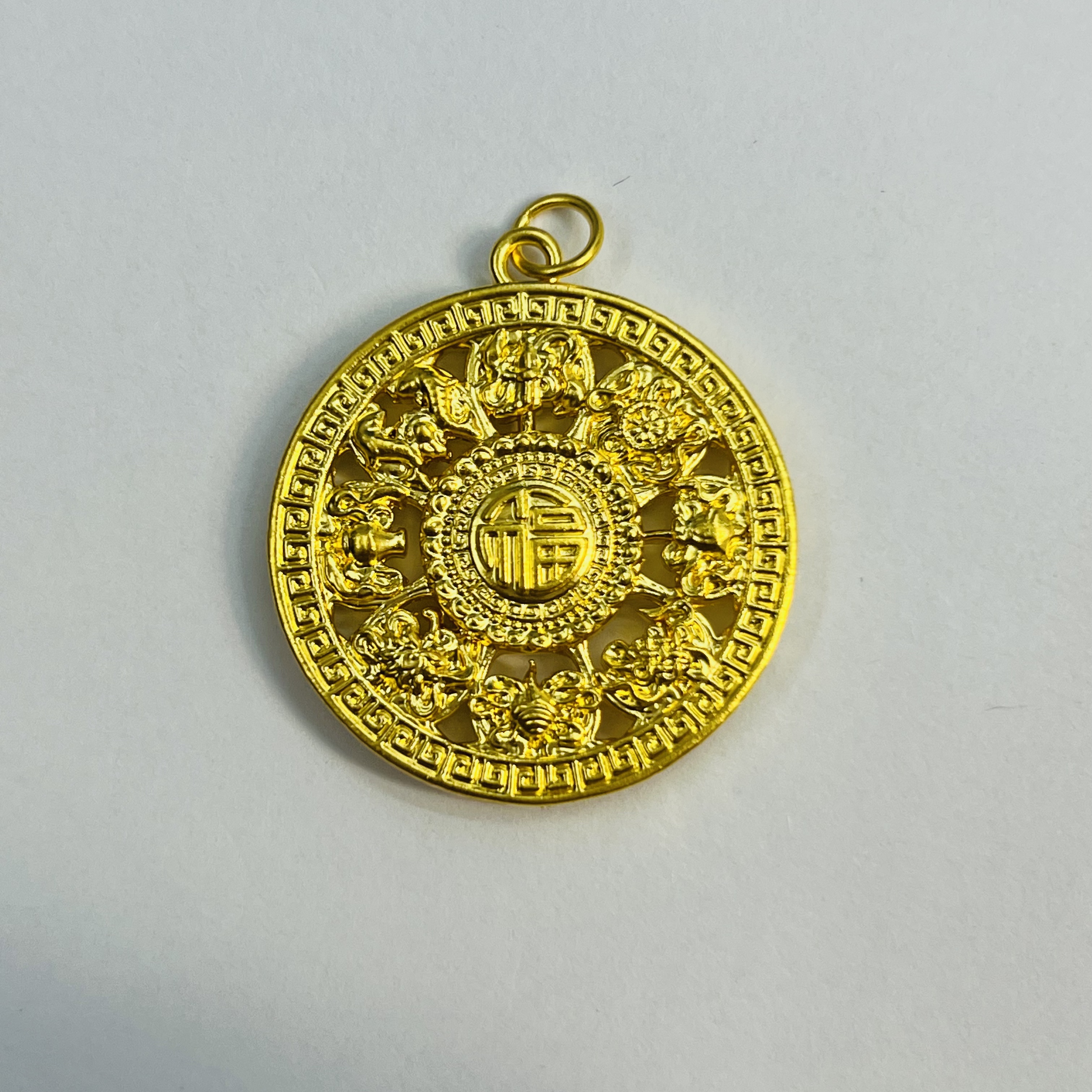 足金999卡28罗盘黄金首饰DP2844-01230