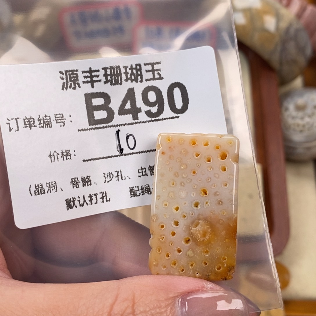 硅化玉颈饰未镶嵌莉**的