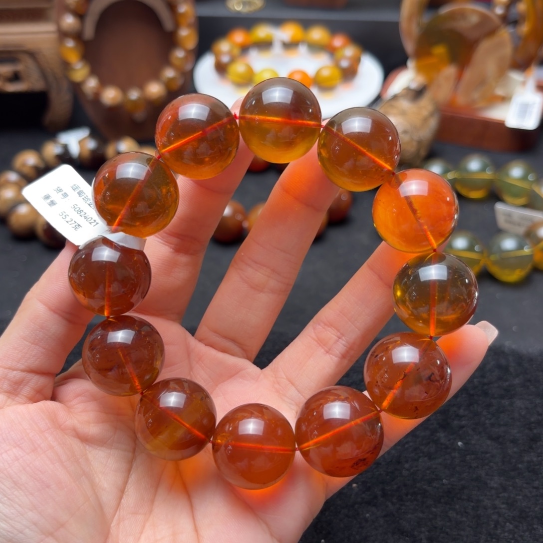 琥珀未镶嵌珠宝奇石20mm