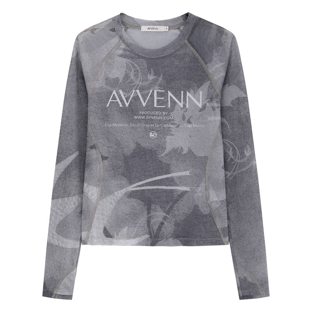  AVVENN 设计师品牌 25冬新品 主题印花灰色皮肤衣 AL90801534