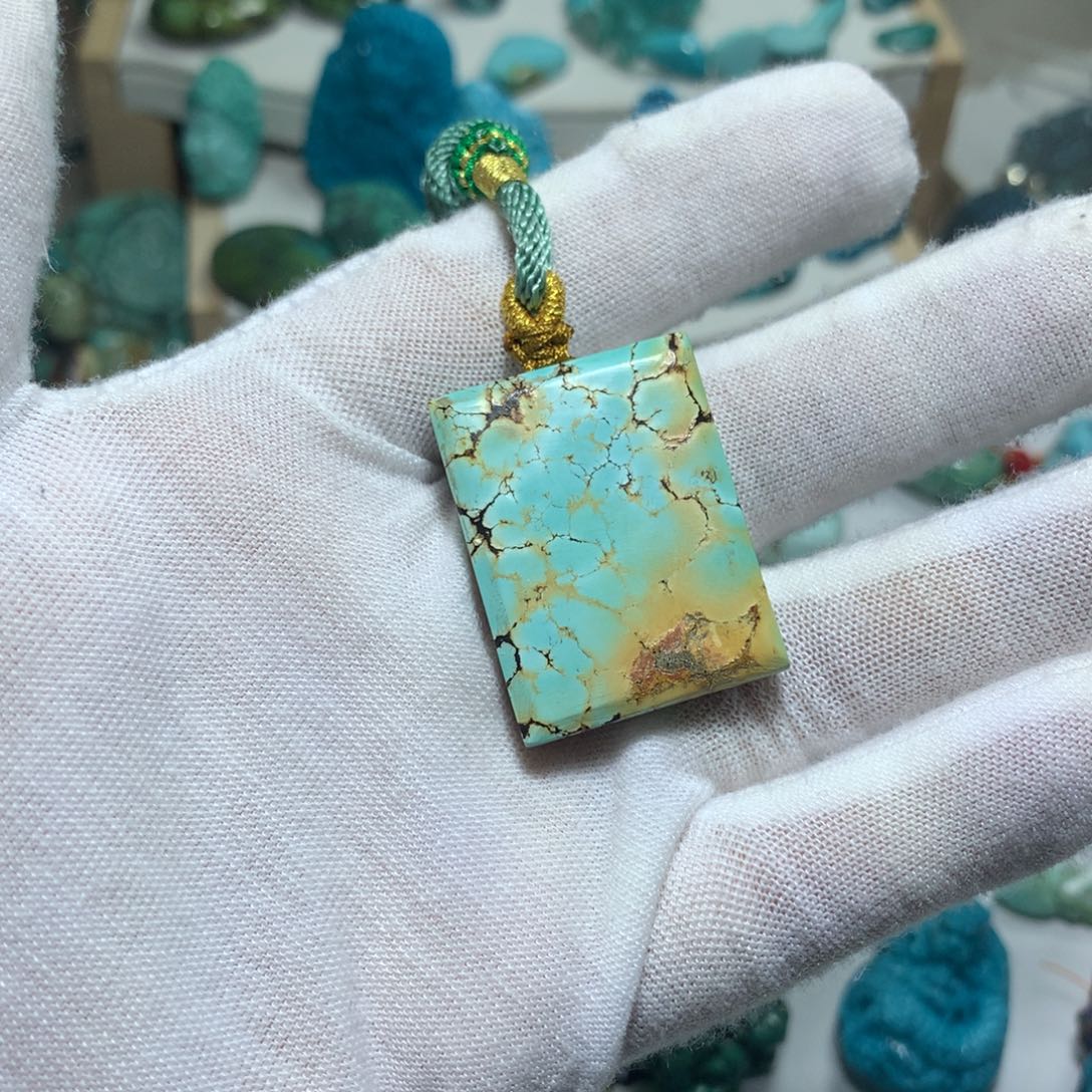 绿松石无未镶嵌原矿绿松石