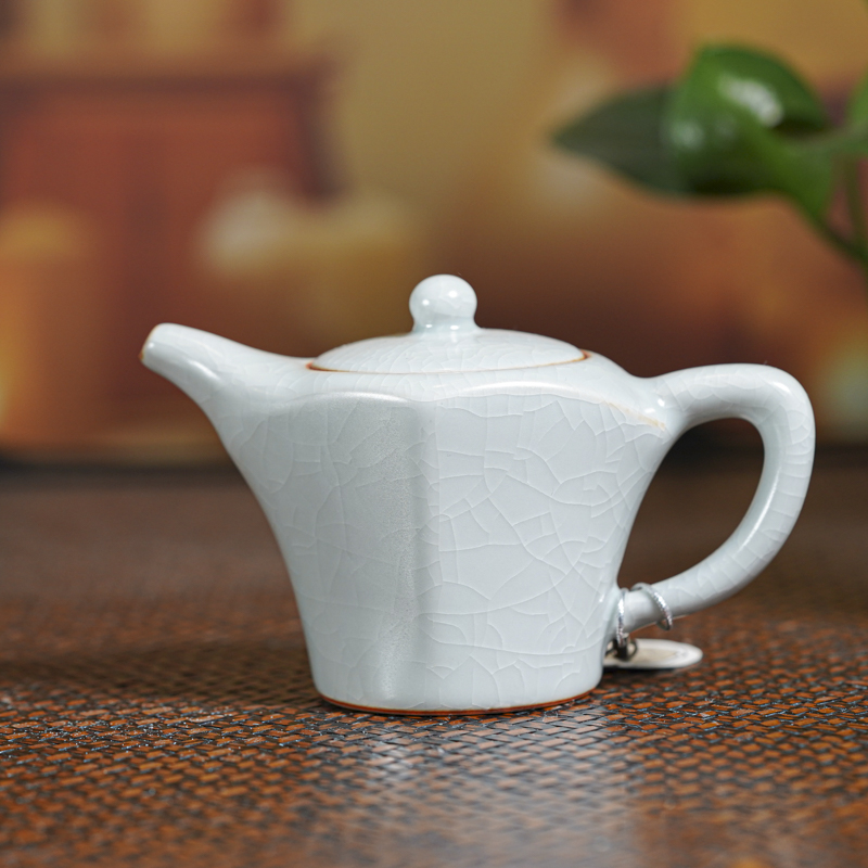 【墨舍名窑】集好天青壶fc375家用陶瓷纯手工大号汝窑青瓷天青色