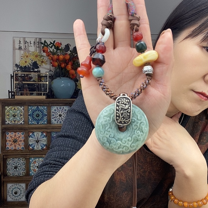 翡翠项链未镶嵌项链