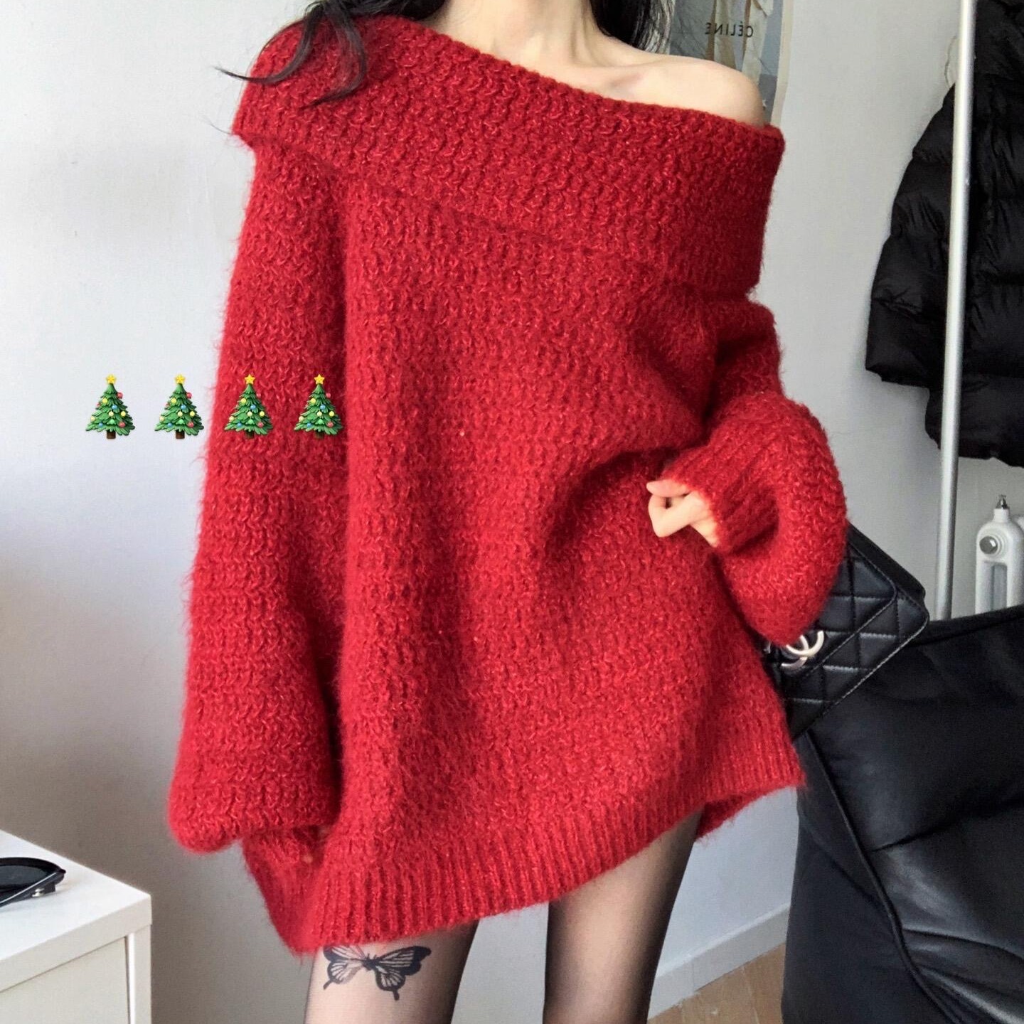 孕妇装冬装上衣2025新款洋气遮孕肚针织毛衣秋冬季潮妈不显怀穿搭