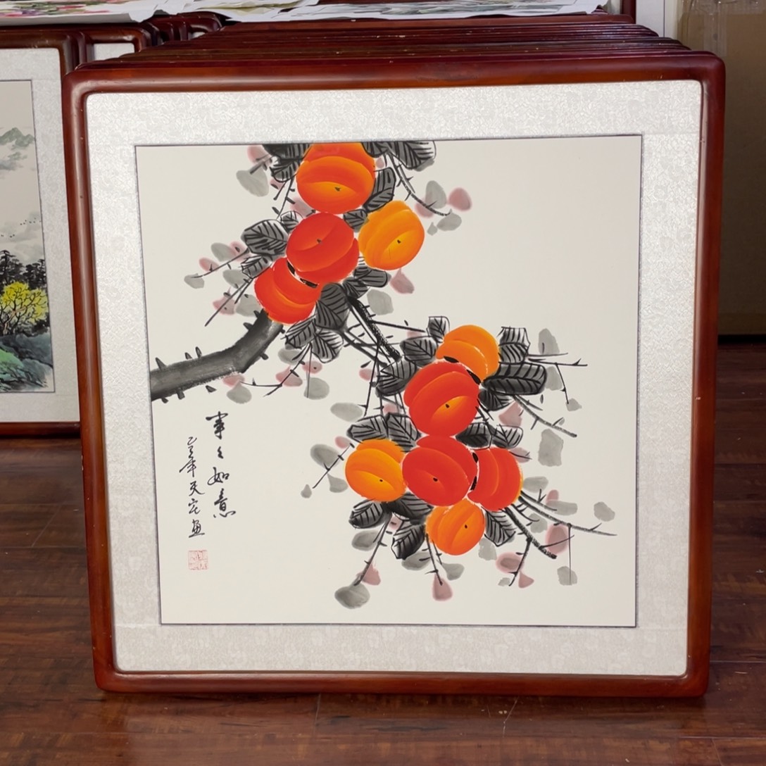 国画带框尺寸63*63厘米