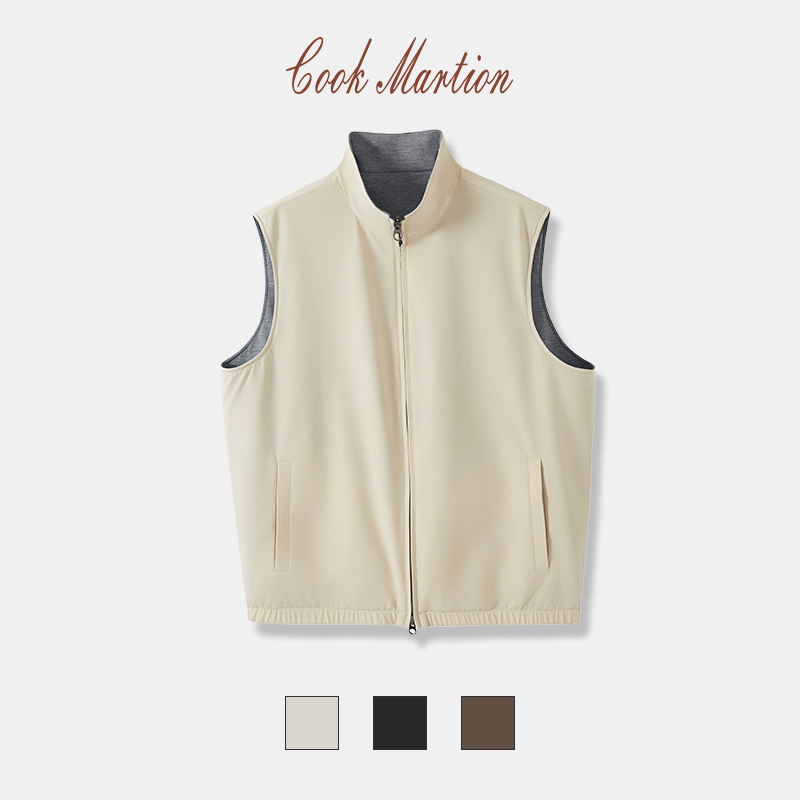 Cook Martion LP同款 早秋双面穿马甲98559