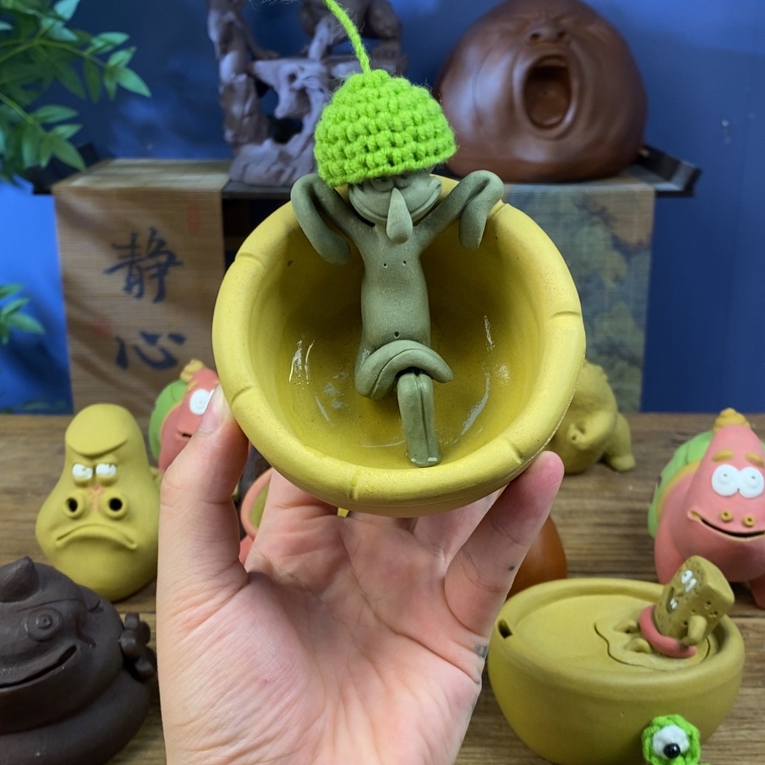 圥***忈茶壶紫砂紫砂 章鱼哥