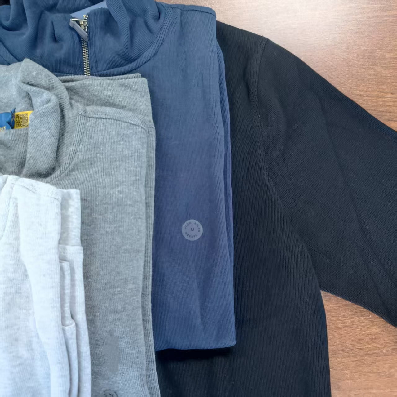 L秋冬棉质半高领半拉链卫衣（卡码拍小）