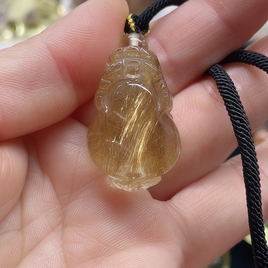 发晶发金貔貅银S925镶嵌敏****?