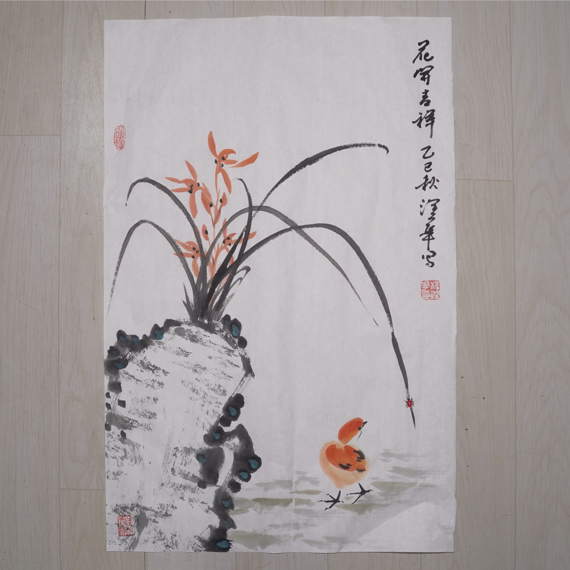 尺寸70cm*45cm手工画