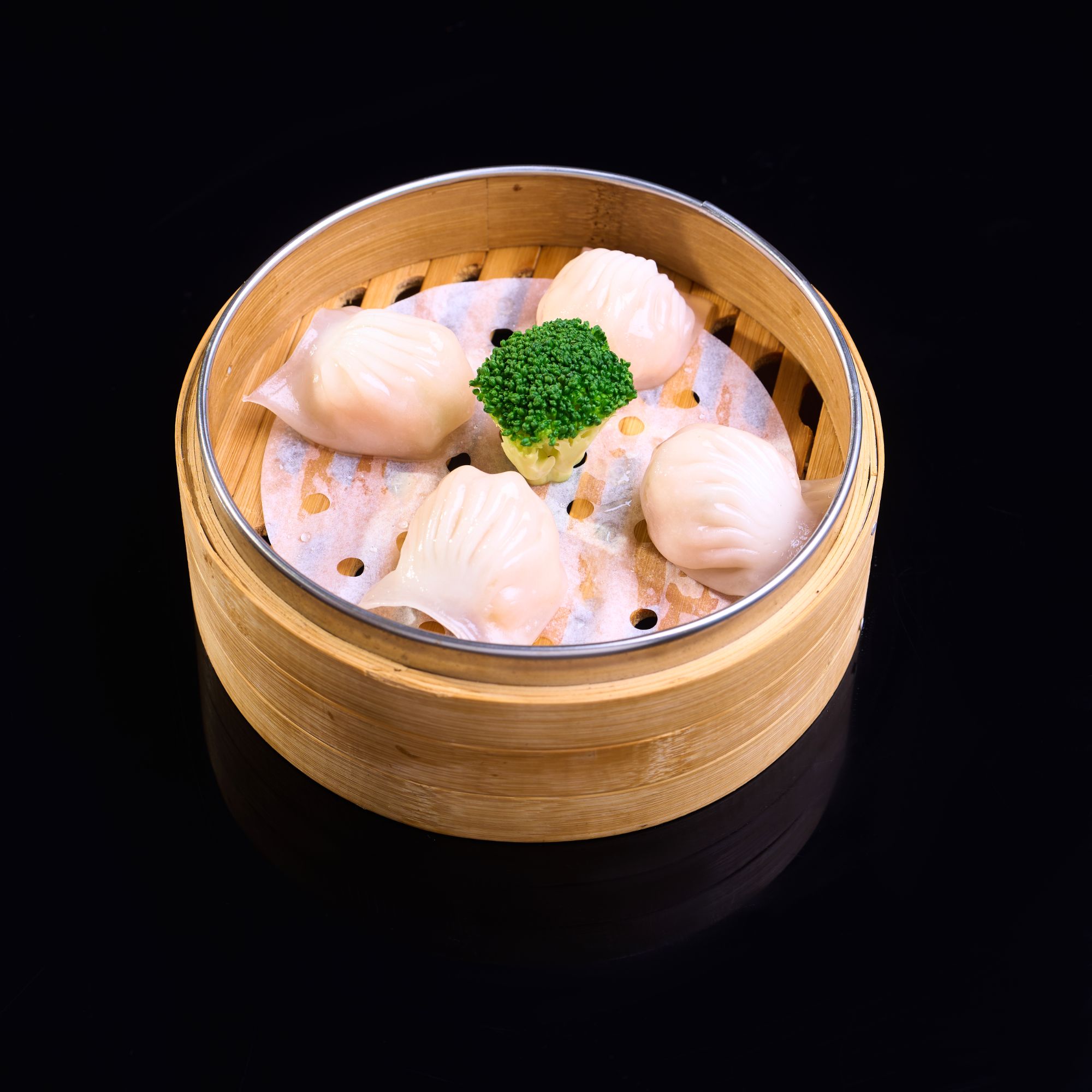 点膳元茶楼早茶点心饱满虾仁虾饺皇一盒