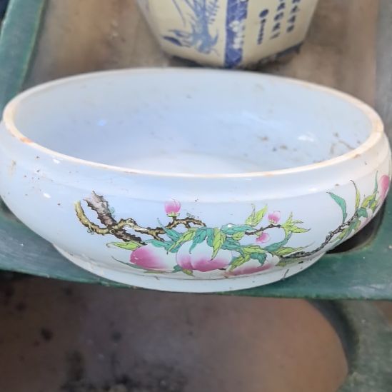 古***¤粉彩瓷器水仙花盆一个