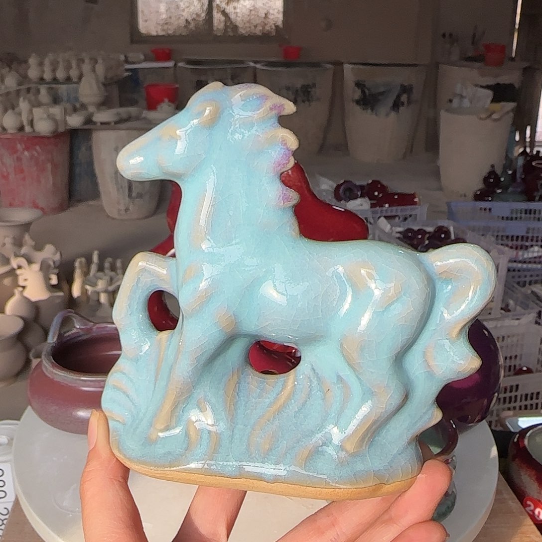 摆件陶郑家钧窑摆件